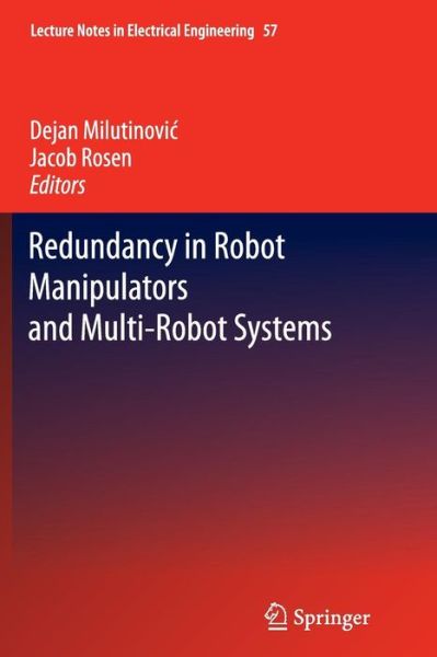 Cover for Milutinovi    Dejan · Redundancy in Robot Manipulators and Multi-Robot Systems - Lecture Notes in Electrical Engineering (Paperback Book) [2013 edition] (2014)