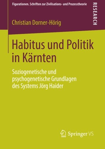 Cover for Christian Dorner-Hoerig · Habitus Und Politik in Karnten: Soziogenetische Und Psychogenetische Grundlagen Des Systems Joerg Haider - Figurationen. Schriften Zur Zivilisations- Und Prozesstheori (Paperback Book) [2014 edition] (2013)