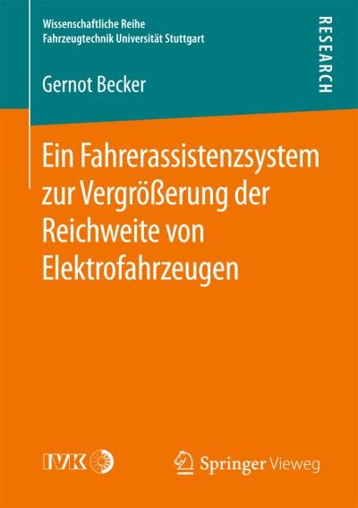 Cover for Becker · Ein Fahrerassistenzsystem zur Ve (Book) (2016)