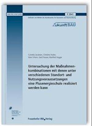 Cover for Jacobsen · Untersuchung der Maßnahmenkomb (Book)