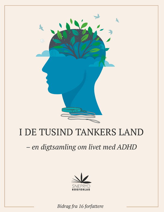 Cover for Amalie Andrea Lundberg, Chris Nunan, Jacqueline Hjorth,  Jeanet Ørsted, Janni Mønster, LAC, Line Rasmussen, Liv Holmgreen, Malene Staugaard, Maria Aagaard, Mie Emilie Francisca Ganzler, Milie Fiirgaard, Pia Lisbeth, Rasmus Stisen, Simone Harpøth, Troels B · I de tusind tankers land (Paperback Book) [1st edition] (2025)