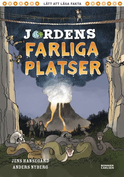 Cover for Jens Hansegård · Jordens farliga platser (Indbundet Bog) (2022)