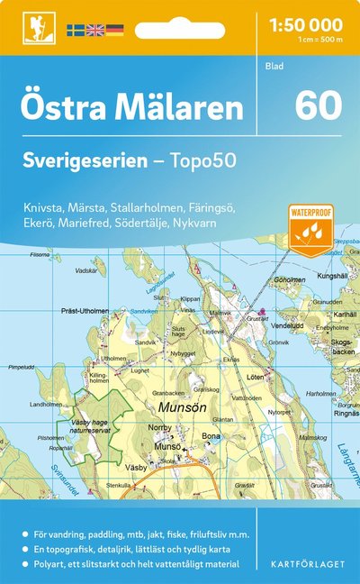 Cover for Ostra Malaren - Sverigeserien Topo50 (Map) (2025)