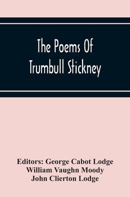 Cover for William Vaughn Moody · The Poems Of Trumbull Stickney (Paperback Book) (2020)