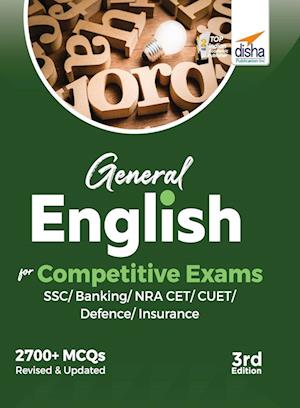 Cover for Disha Experts · General English for Competitive Exams - Ssc/ Banking/ Nra Cet/ Cuet/ Defence/ Insurance (Taschenbuch) [3 Revised edition] (2022)