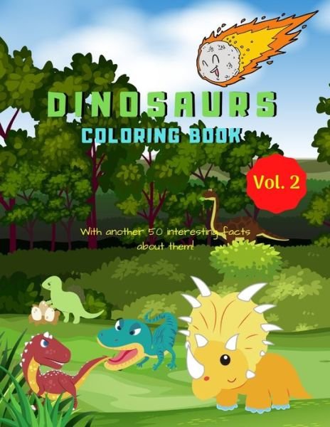 Cover for Funny Knowledge Publications · Dinosaurs Coloring Book (Paperback Book) (2020)