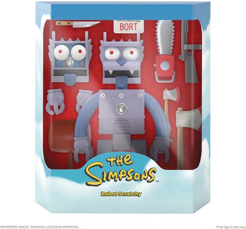 Simpsons Ultimates! Wave 1 - Robot Scratchy - Simpsons Ultimates! Wave 1 - Robot Scratchy - Merchandise -  - 0840049817395 - February 22, 2023