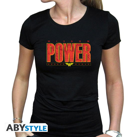 DC COMICS - Tshirt Wonder Woman Power woman SS b - T-Shirt Frauen - Merchandise - ABYstyle - 3665361078395 - February 7, 2019