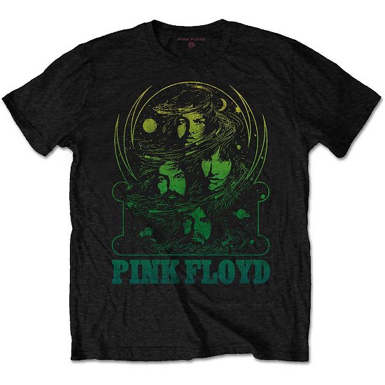 Pink Floyd Unisex T-Shirt: Green Swirl - Pink Floyd - Produtos -  - 5056170641395 - 