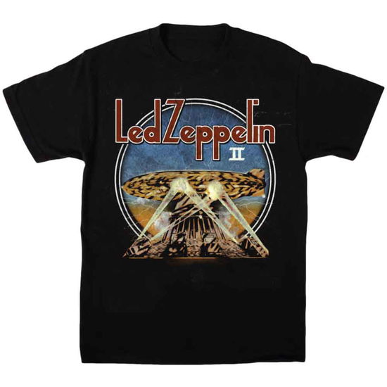 Cover for Led Zeppelin · Led Zeppelin Unisex T-Shirt: LZII Searchlights (Black) (T-shirt) [size S] [Black - Unisex edition] (2020)