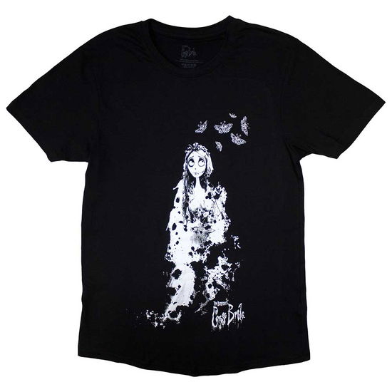 Cover for Corpse Bride · Corpse Bride Unisex T-Shirt: Butterflies (Black) (T-shirt) [size S] (2024)