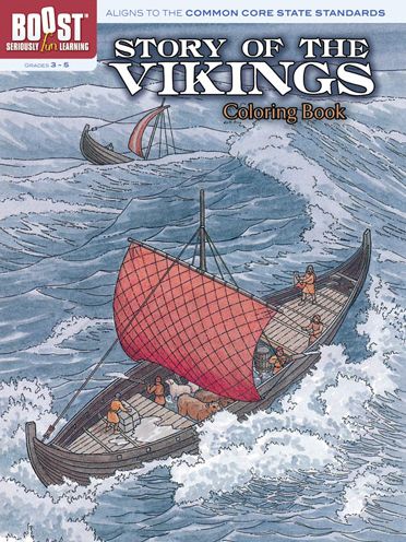 Cover for A. G. Smith · Boost Story of the Vikings Coloring Book - Boost Educational Series (Taschenbuch) (2013)