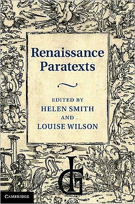 Cover for Helen Smith · Renaissance Paratexts (Hardcover Book) (2011)