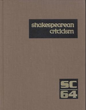 Cover for Michelle Lee · Shakespearean Criticism: Excerpts from the Criticism of William Shakespeare's Plays &amp; Poetry, from the First Published Appraisals to Current Evaluations (Shakespearean Criticism (Gale Res)) (Hardcover Book) (2002)