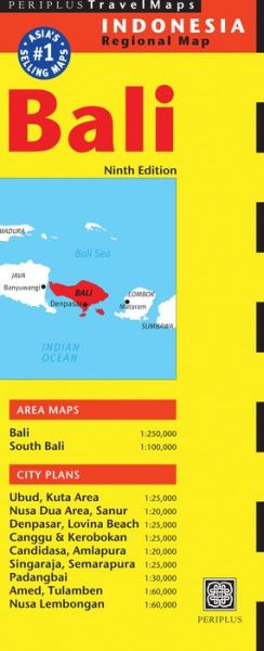 Cover for Periplus Editions · Bali Travel Map Ninth Edition (Kort) [9 Revised edition] (2014)