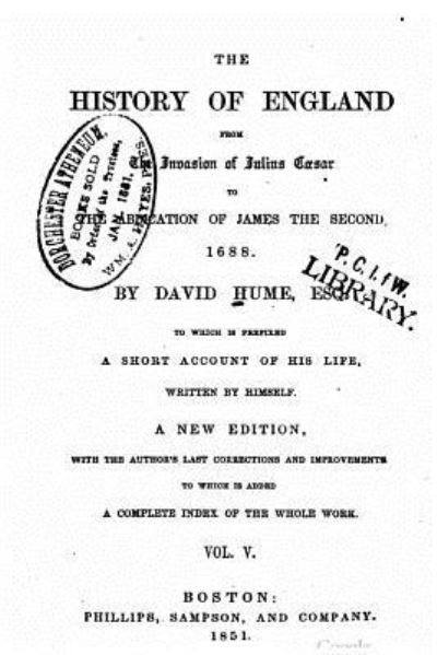 Cover for David Hume · The history of England - Volume V (Paperback Bog) (2015)
