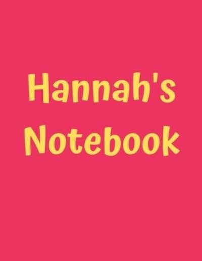 Cover for 99 Notes · Hannah's Notebook (Pocketbok) (2019)