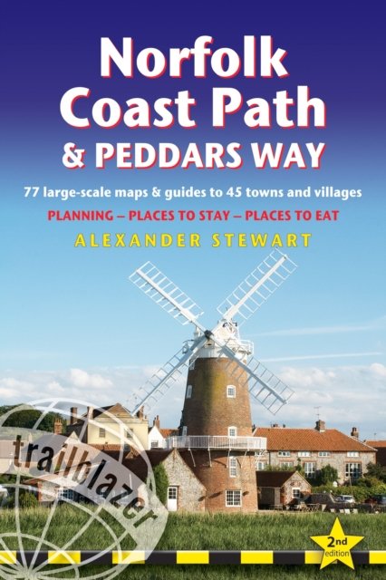 Cover for Alexander Stewart · Norfolk Coast Path and Peddars Way Trailblazer Walking Guide 2e (Paperback Book) [2 Revised edition] (2023)
