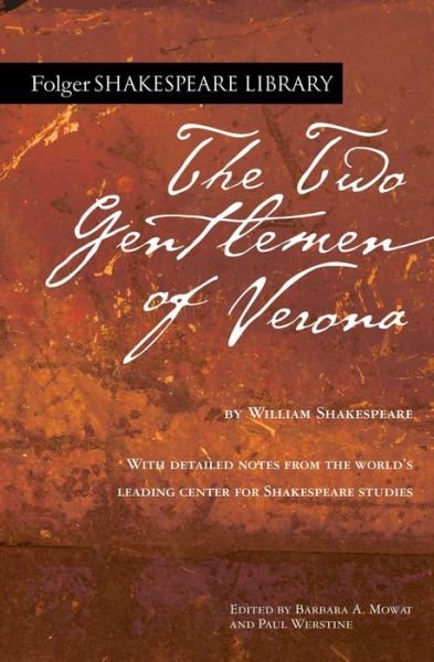 Cover for William Shakespeare · The Two Gentlemen of Verona - Folger Shakespeare Library (Paperback Book) (2020)