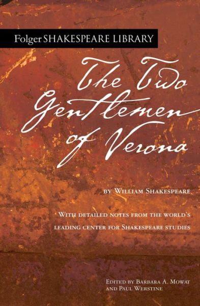 Cover for William Shakespeare · The Two Gentlemen of Verona - Folger Shakespeare Library (Pocketbok) (2020)