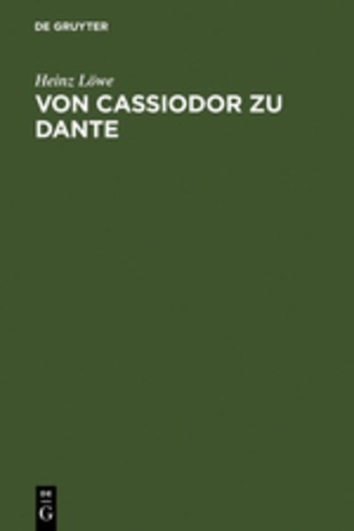 Cover for Löwe · Von Cassiodor zu Dante (Bog) [German edition] (1973)