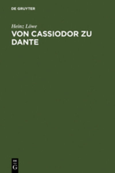 Cover for Löwe · Von Cassiodor zu Dante (Buch) [German edition] (1973)