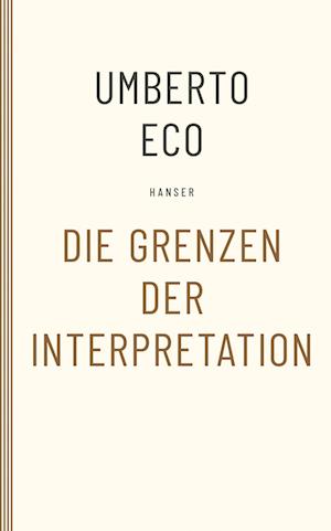 Cover for Umberto Eco · Die Grenzen der Interpretation (Paperback Book) (1992)