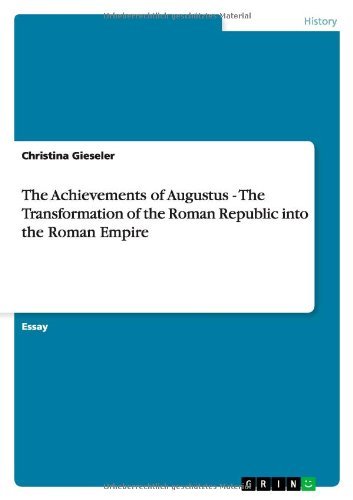 Cover for Gieseler · The Achievements of Augustus - (Taschenbuch) (2010)