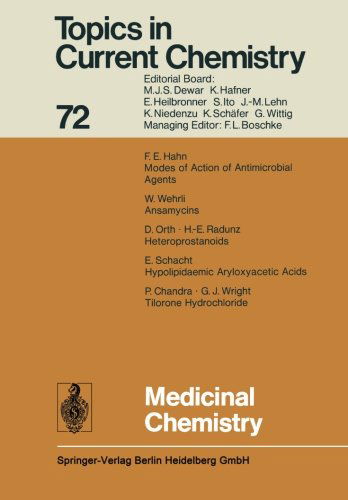 Medicinal Chemistry - Topics in Current Chemistry - Kendall N. Houk - Libros - Springer-Verlag Berlin and Heidelberg Gm - 9783662158395 - 17 de abril de 2014