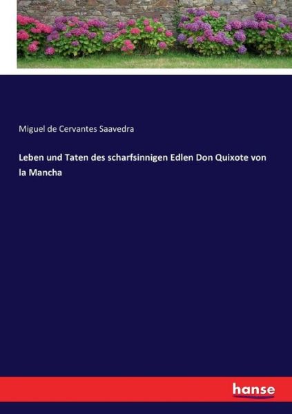 Cover for Saavedra · Leben und Taten des scharfsinn (Book) (2017)