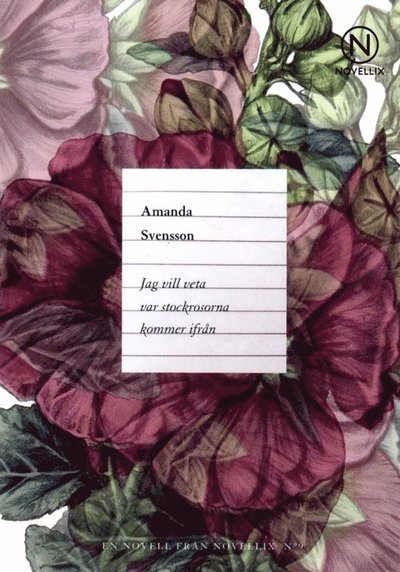 Cover for Amanda Svensson · Noveller från Novellix : Jag vill veta var stockrosorna kommer ifrån (Bok) (2011)