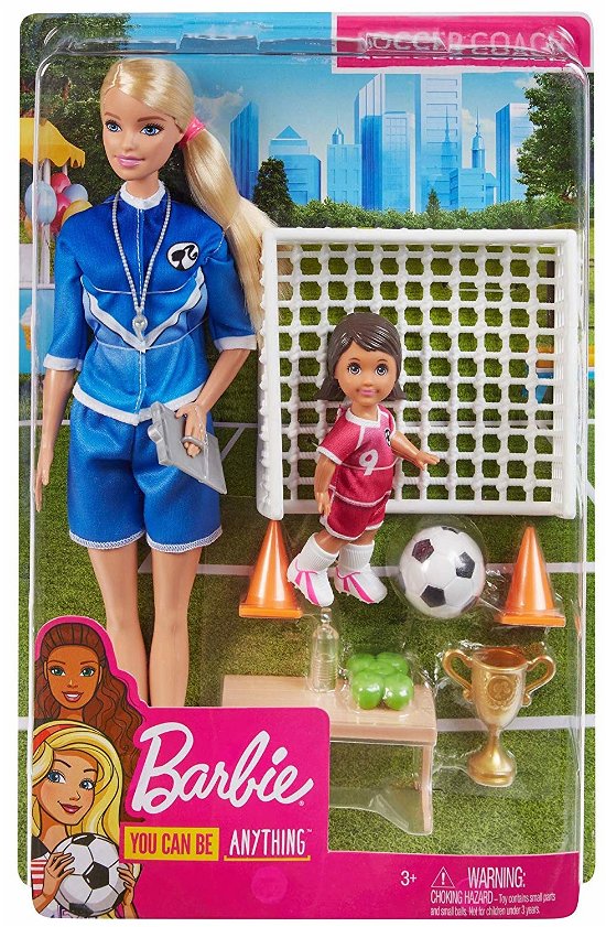 Mattel Barbie You Can Be Anything: Soccer Coach Blonde Doll And Playset (glm47) - Mattel - Merchandise -  - 0887961845396 - 2019