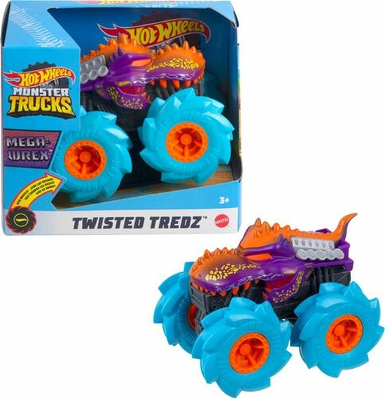 Mattel Hot Wheels Monster Trucks: Twisted Tredz 1:43 - Mega-wrex (gvk39) - Mattel - Merchandise - Hot Wheels - 0887961928396 - 1. november 2020