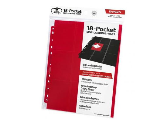 1 · Seiten für 18 Karten (10er Pack) - rot (MERCH)