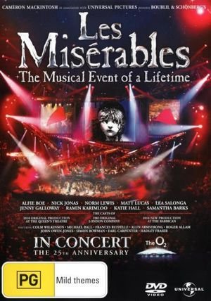 Cover for Les Miserables · Les Miserables: 25th Anniversary Concert (DVD) (2010)