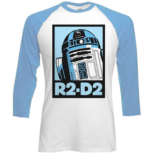 Cover for Star Wars · Star Wars: R-2d2 Block Raglan Baseball (T-Shirt Manica Lunga Unisex Tg. M) (N/A) [size M] [Blue,White - Unisex edition]