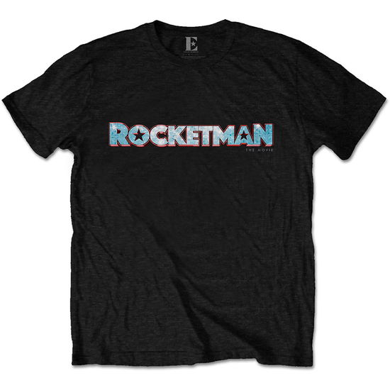 Elton John Unisex T-Shirt: Rocketman Movie Logo - Elton John - Merchandise - MERCHANDISE - 5056170699396 - January 10, 2020