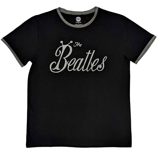 Cover for The Beatles · The Beatles Unisex Ringer T-Shirt: Bug Logo (Bekleidung) [size S]