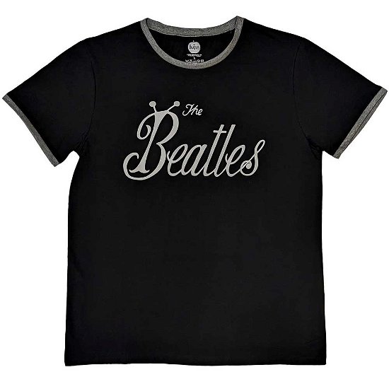 Cover for The Beatles · The Beatles Unisex Ringer T-Shirt: Bug Logo (TØJ) [size S]