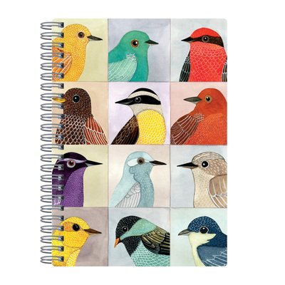 Avian Friends Wire-O Journal 6 X 8.5" - Sarah McMenemy - Books - Galison - 9780735357396 - February 11, 2019