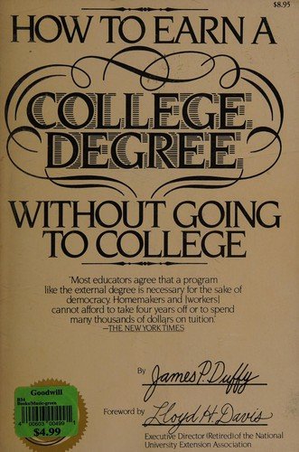 Cover for Duffy · How to Earn College Degree (Paperback Bog) (1982)
