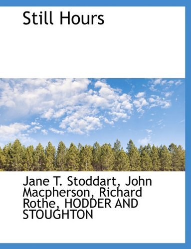 Cover for John Macpherson · Still Hours (Paperback Book) (2010)