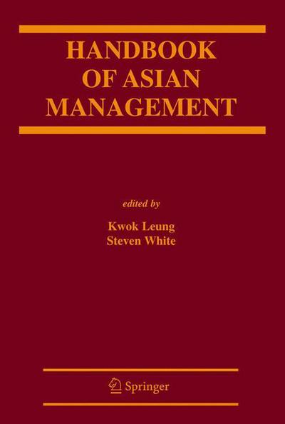 Cover for Kwok Leung · Handbook of Asian Management (Taschenbuch) [Softcover reprint of the original 1st ed. 2004 edition] (2013)