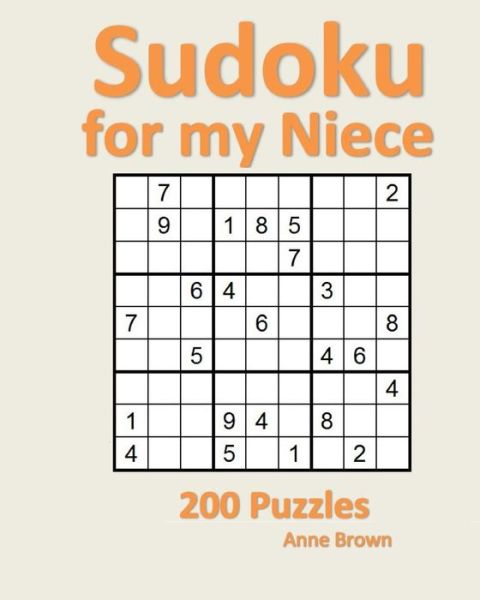 Cover for Anne Brown · Sudoku for My Niece (Paperback Book) (2016)