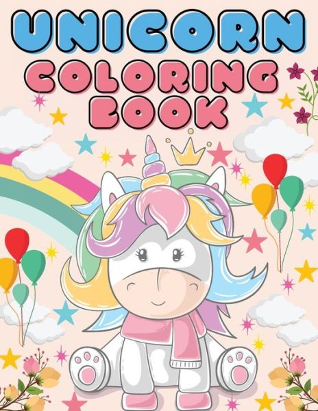 Cover for Moondust Press · Unicorn Coloring Book: Amazing coloring book for kids ages 4-8 for home or travel (Paperback Book) (2021)