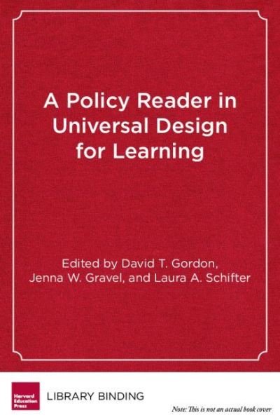 Cover for David Gordon · A Policy Reader in Universal Design for Learning (Hardcover Book) (2009)