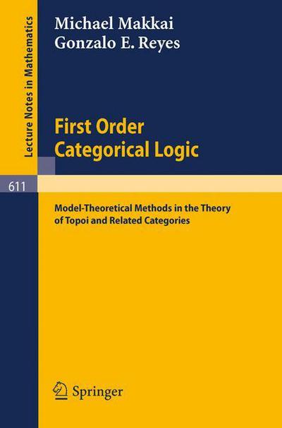 Cover for M. Makkai · First Order Categorical Logic - Lecture Notes in Mathematics (Paperback Book) (1977)