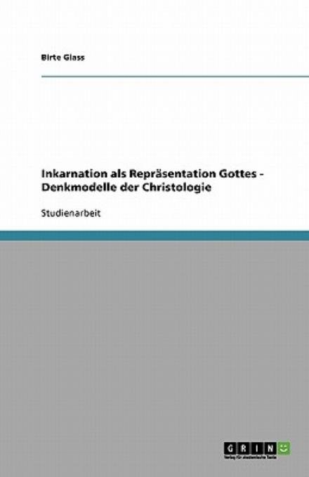 Cover for Glass · Inkarnation als Repräsentation Go (Book) [German edition] (2008)