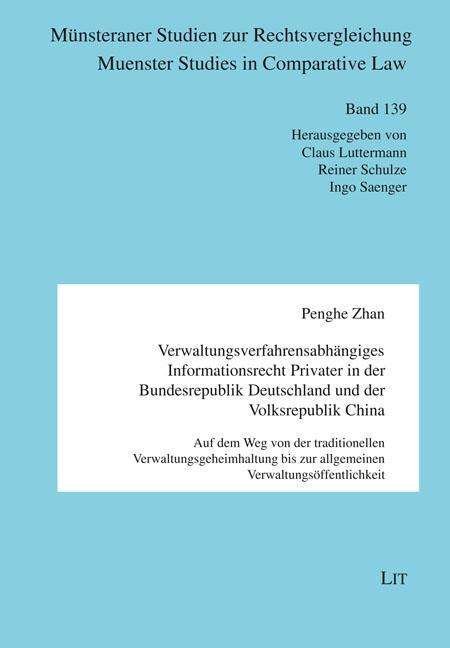 Cover for Zhan · Verwaltungsverfahrensabhängiges In (Buch)