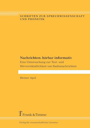 Cover for Apel · Nachrichten: hörbar informativ (Book)